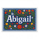 Calm personalized name art for Abigail