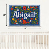 Calm personalized name art for Abigail