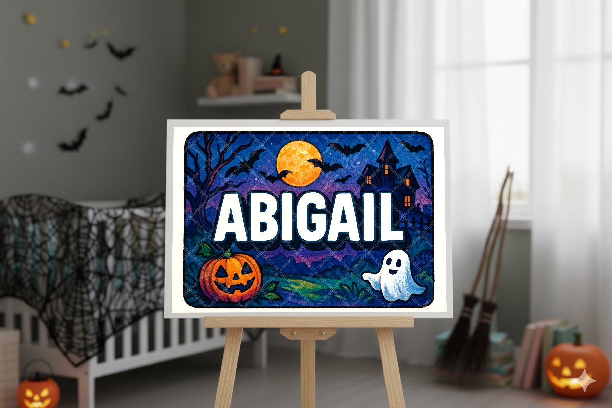 Personalized name art for Abigail