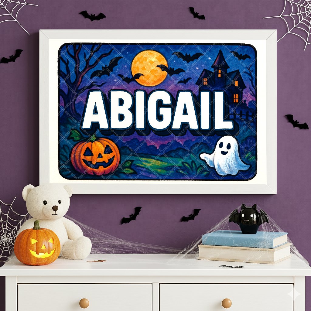 Personalized name art for Abigail