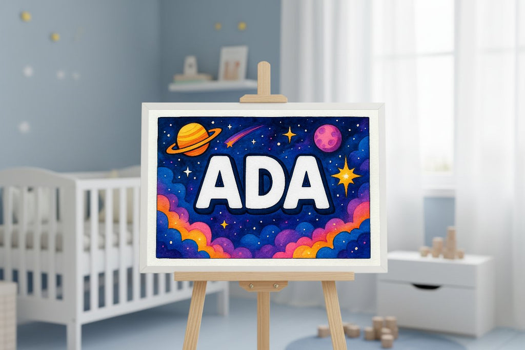 Personalized name art for Ada