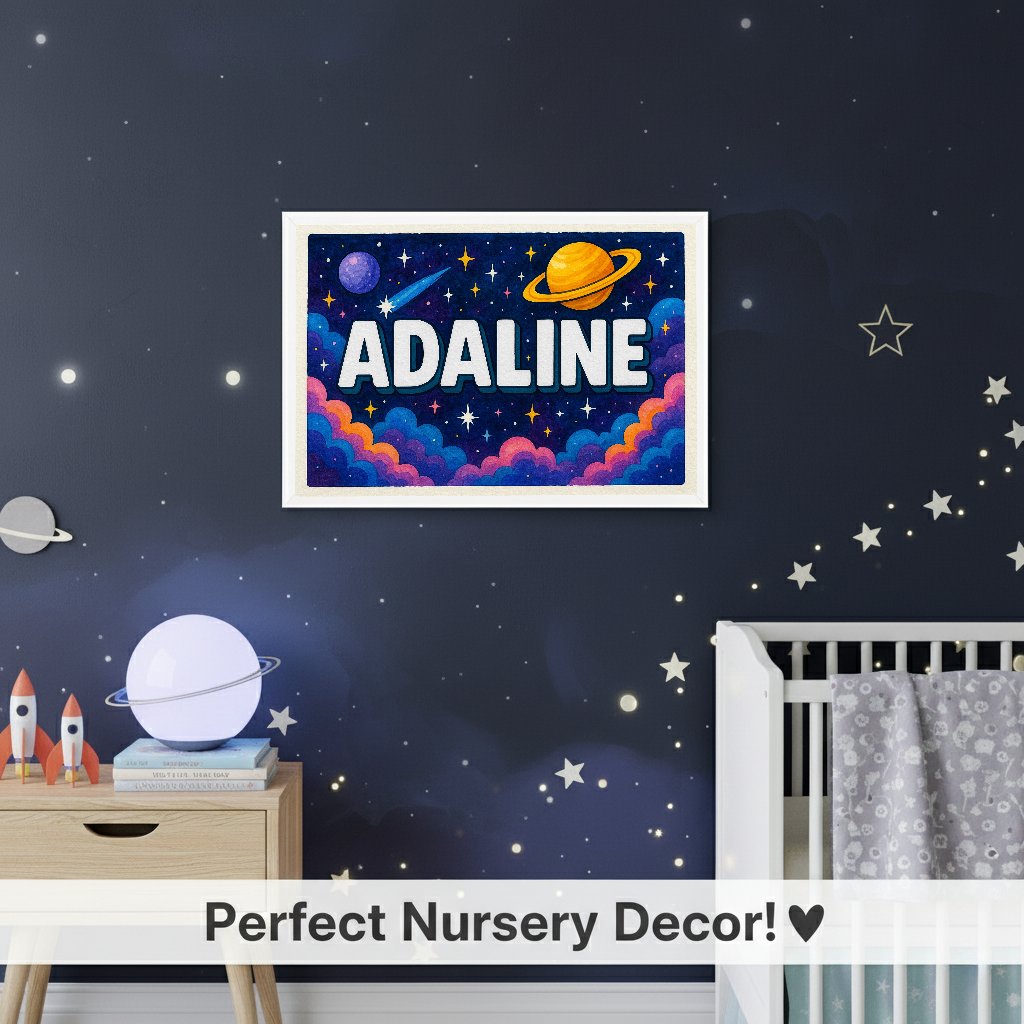 Personalized name art for Adaline