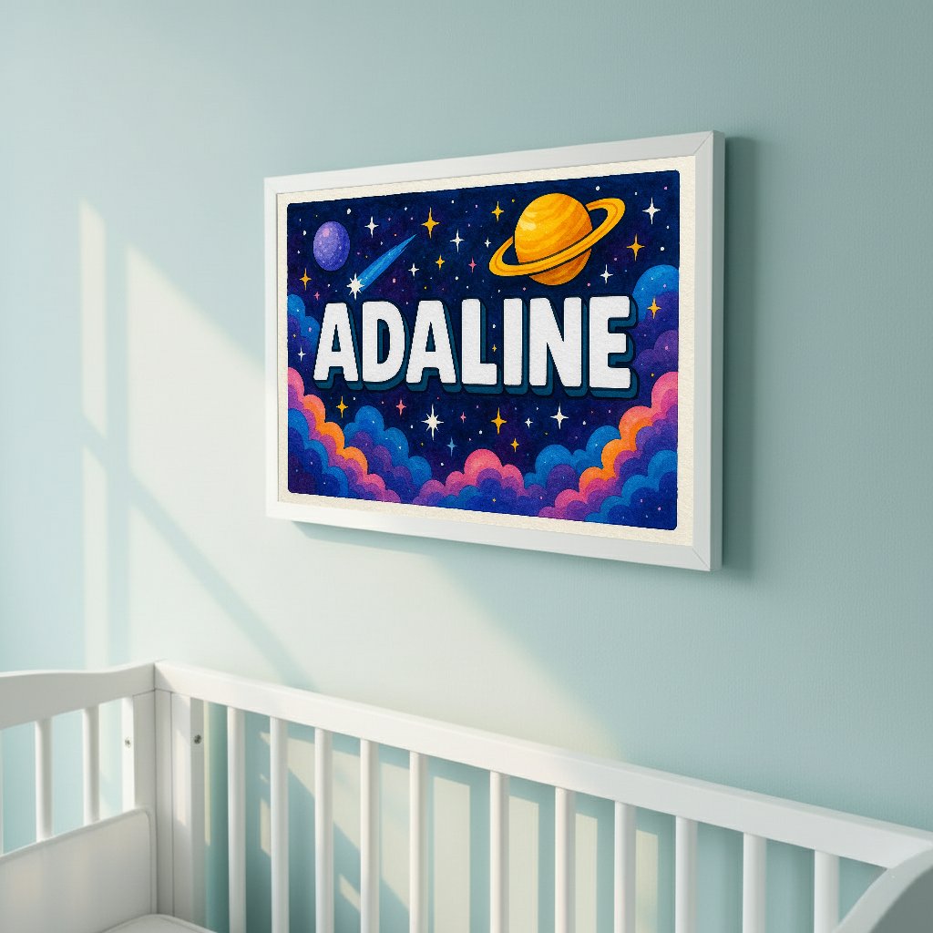 Personalized name art for Adaline