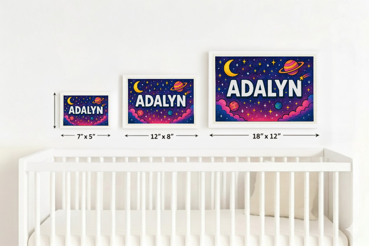 Personalized name art for Adalyn