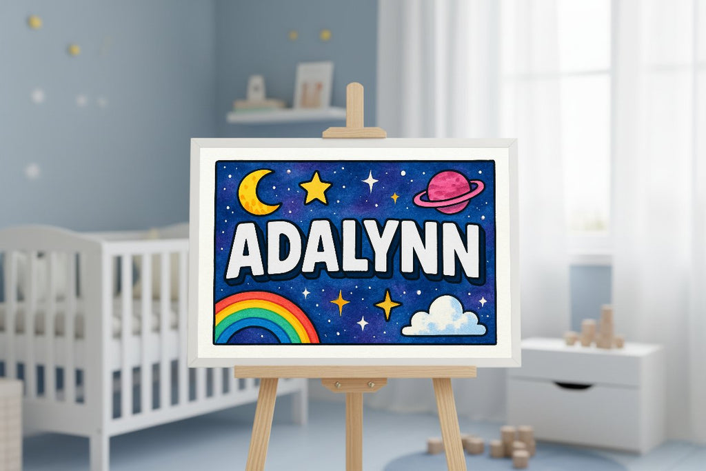Personalized name art for Adalynn