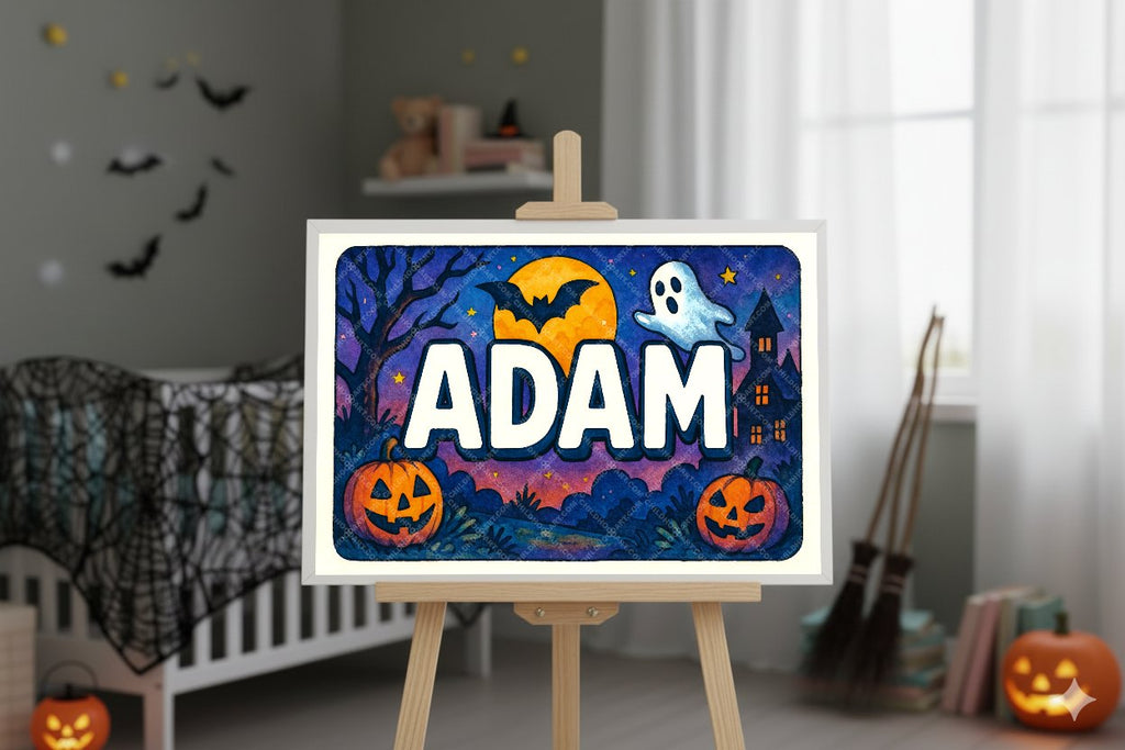Personalized name art for Adam