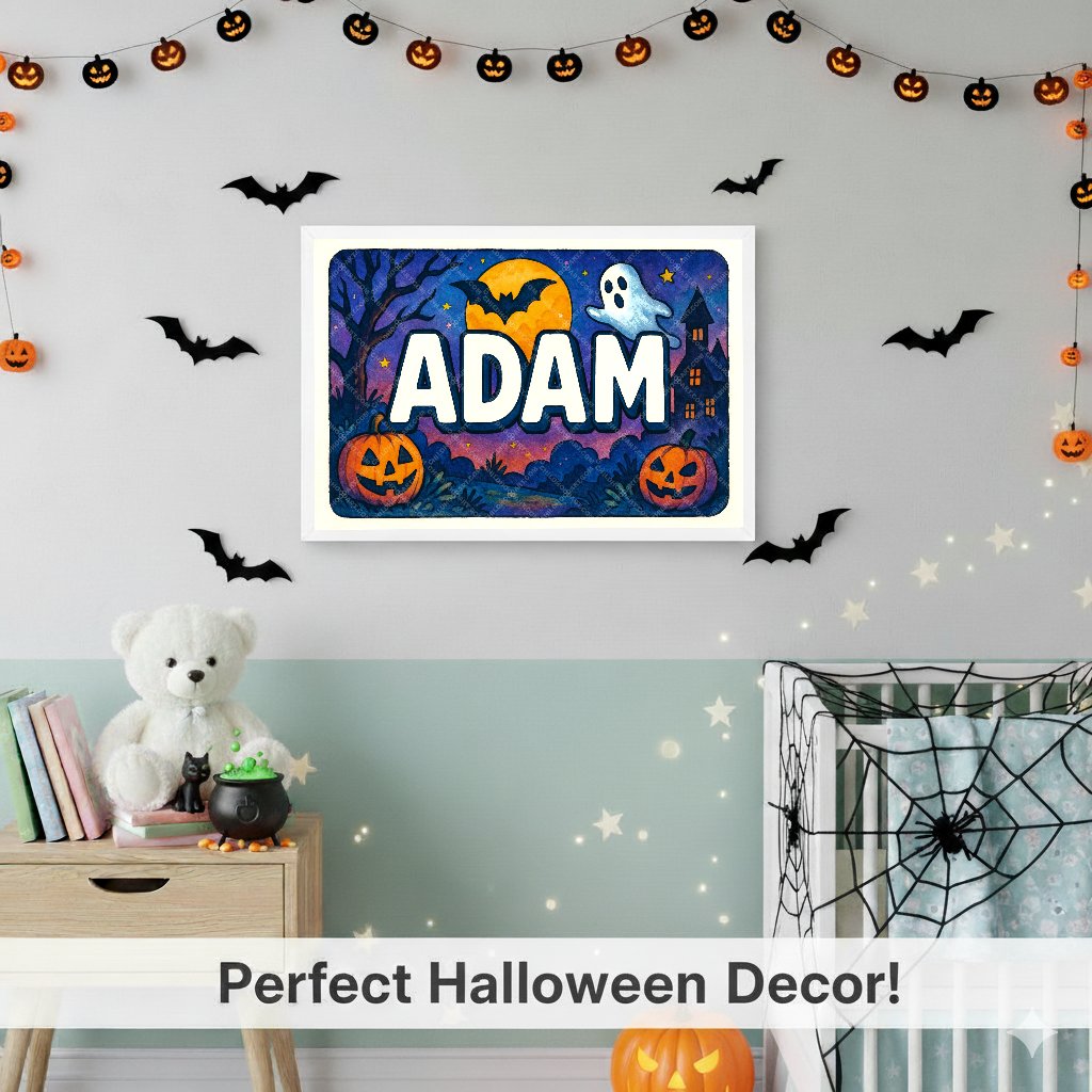 Personalized name art for Adam