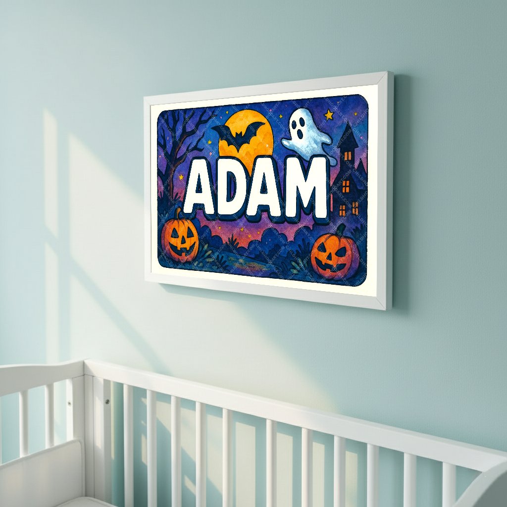 Personalized name art for Adam