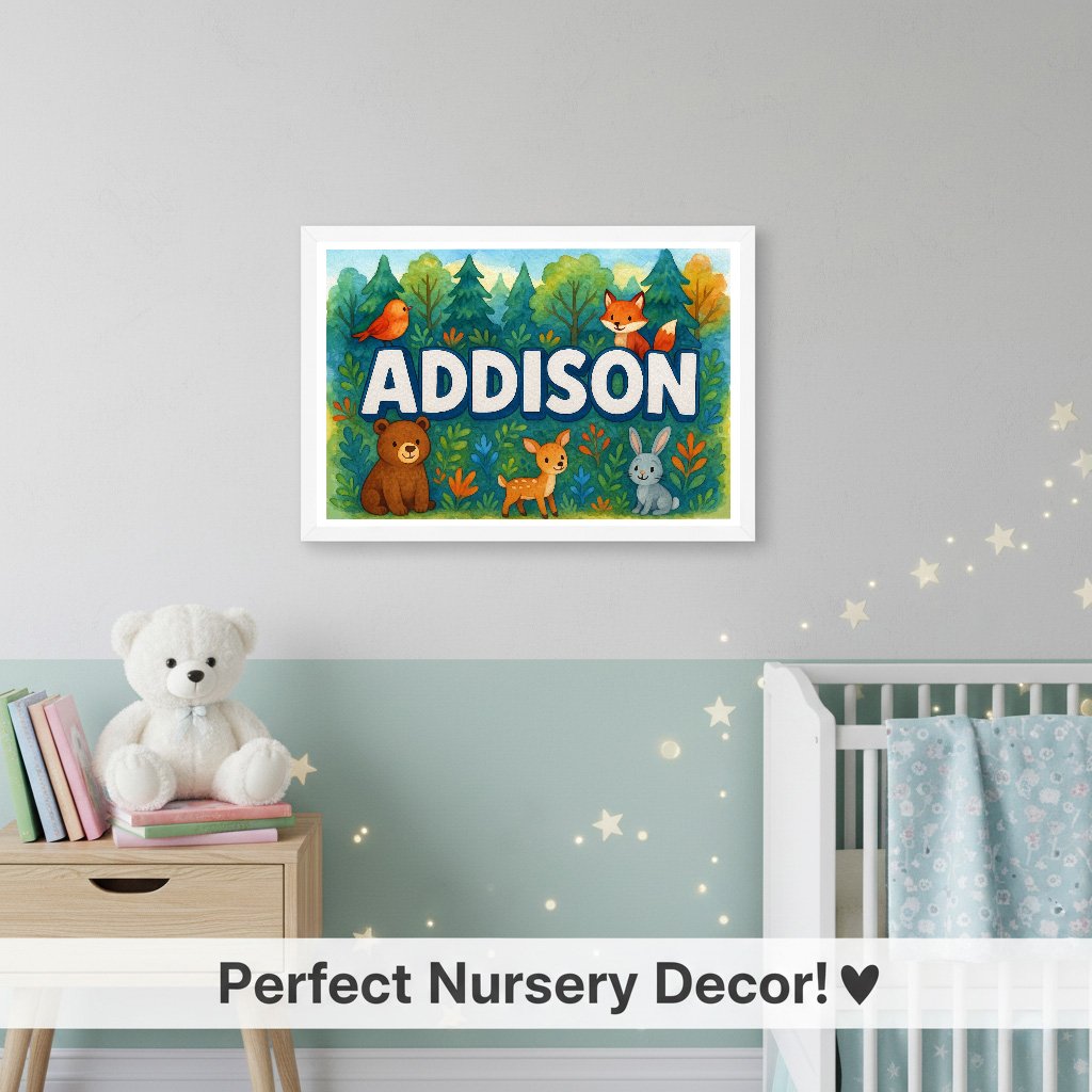 Personalized name art for Addison