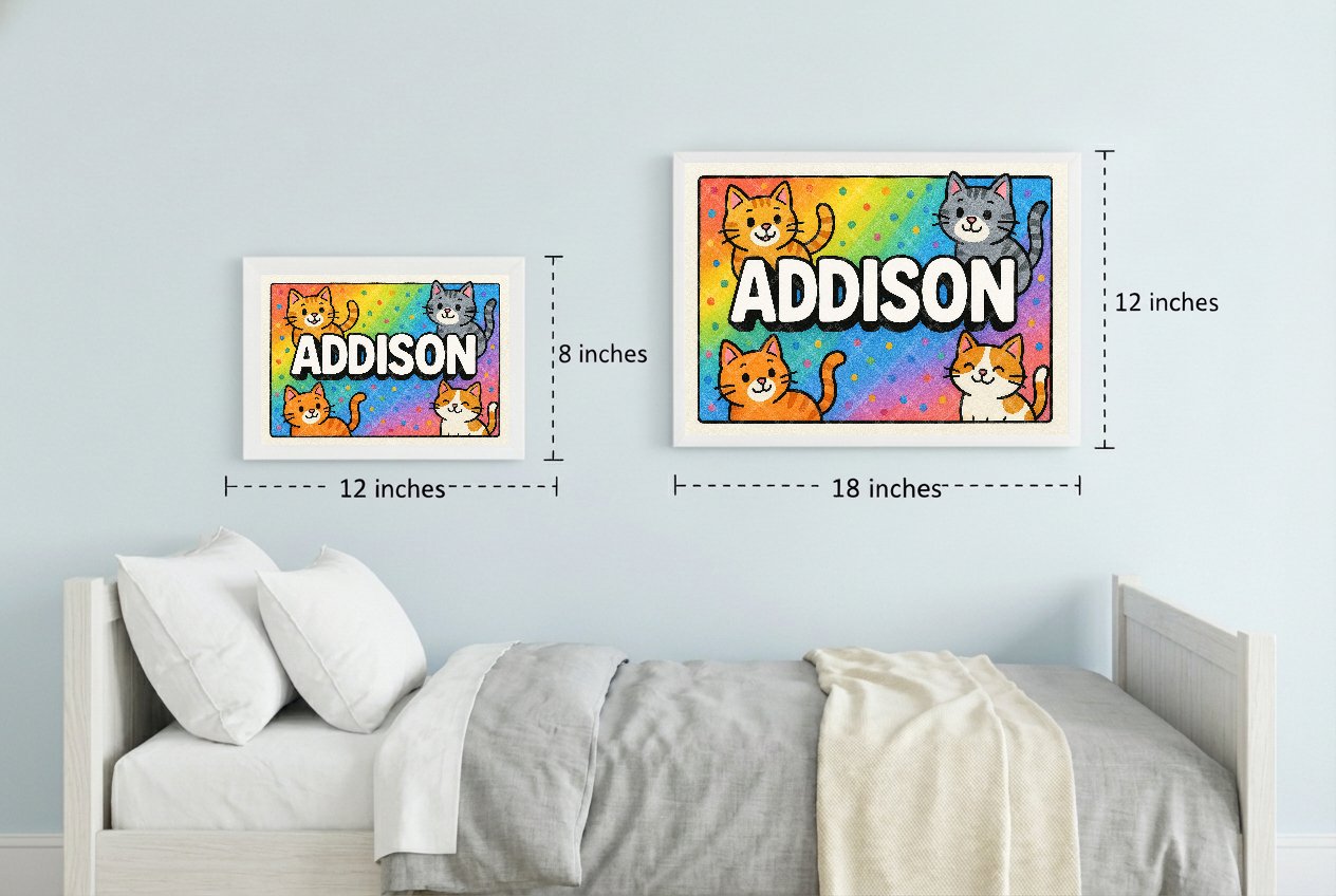 Personalized name art for Addison