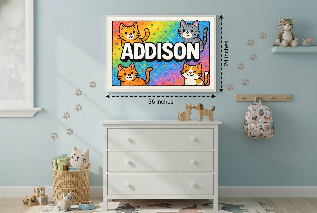 Personalized name art for Addison