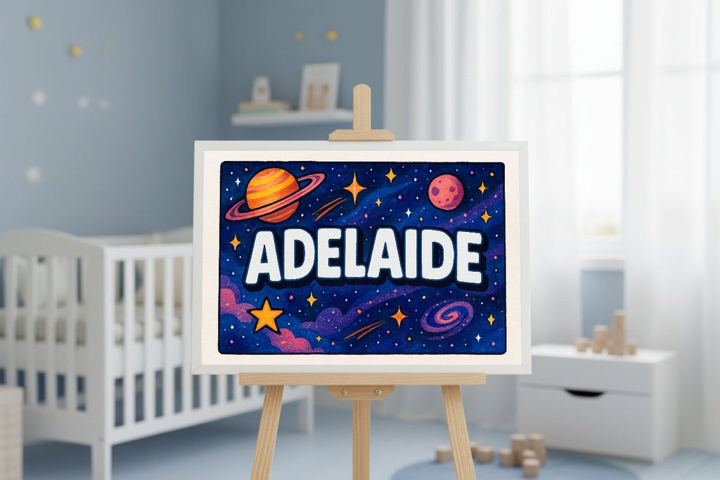 Personalized name art for Adelaide
