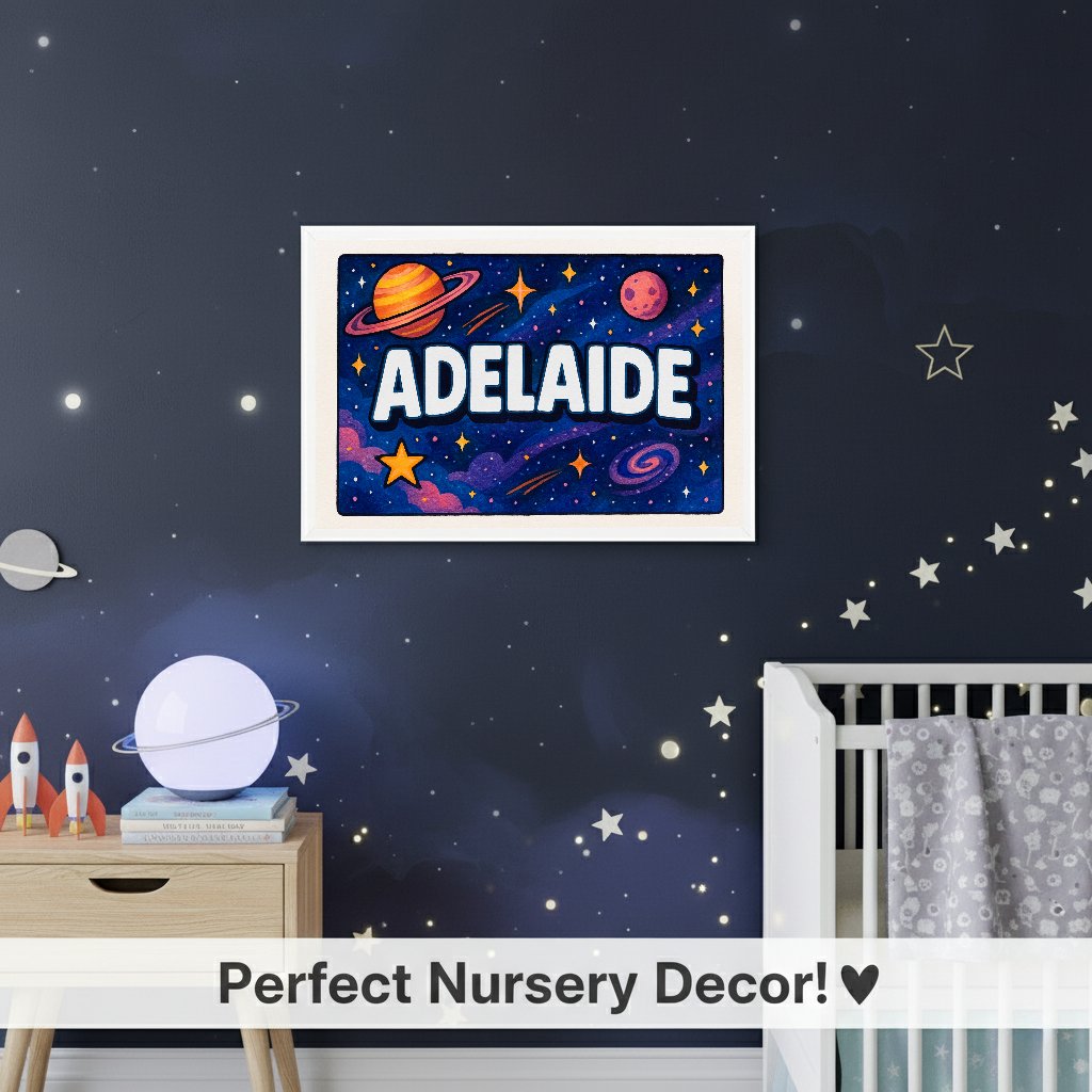 Personalized name art for Adelaide