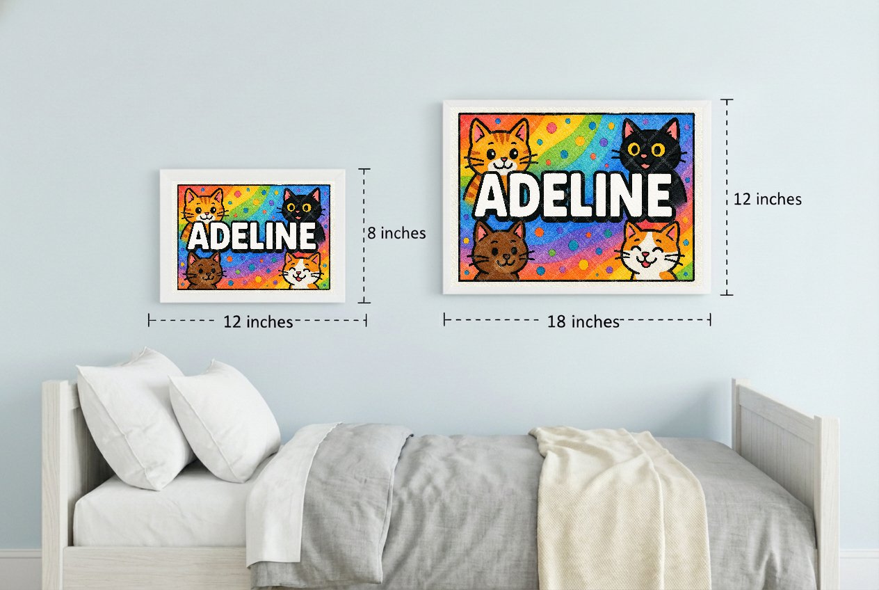 Personalized name art for Adeline