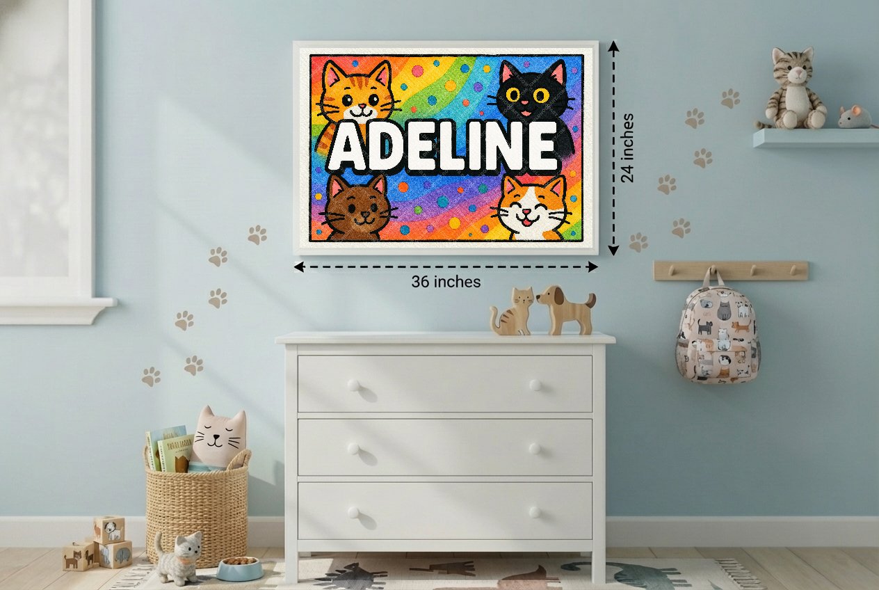 Personalized name art for Adeline