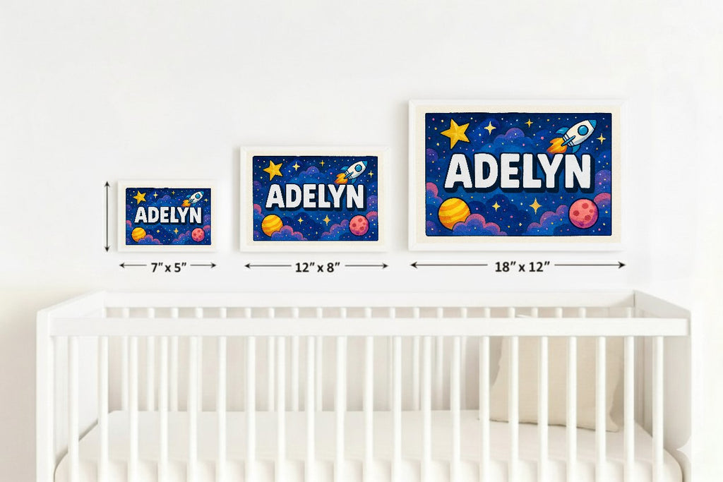 Personalized name art for Adelyn
