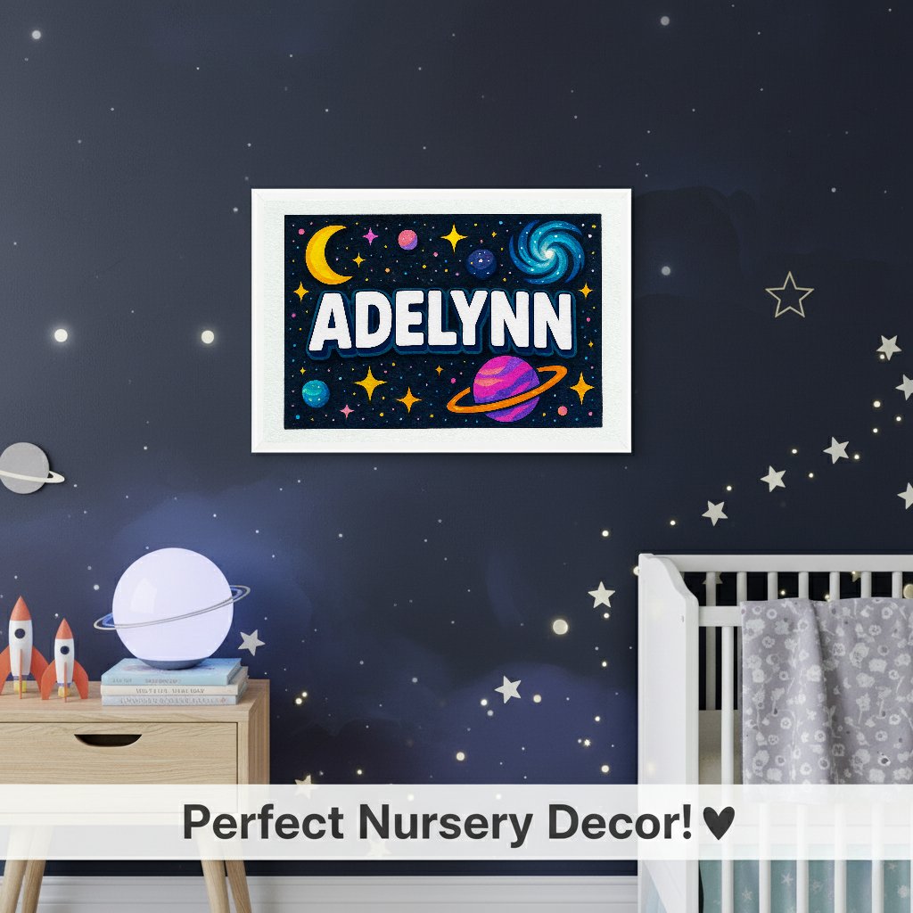 Personalized name art for Adelynn