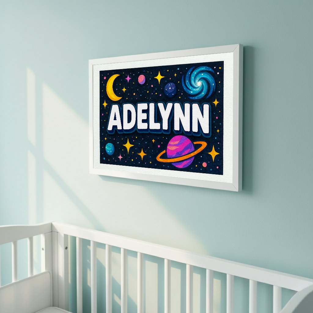Personalized name art for Adelynn