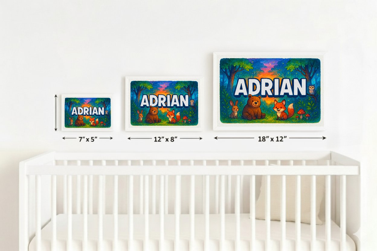 Personalized name art for Adrian