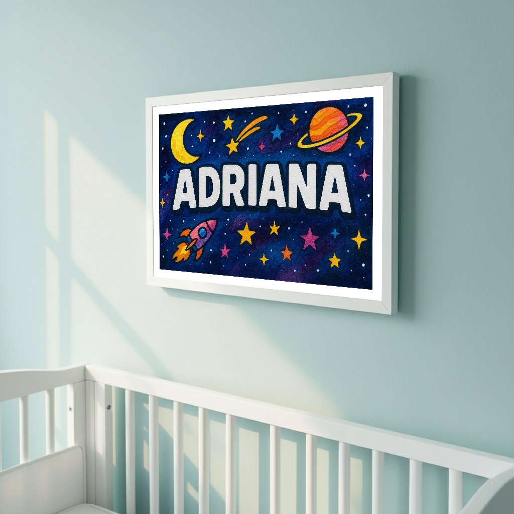 Personalized name art for Adriana