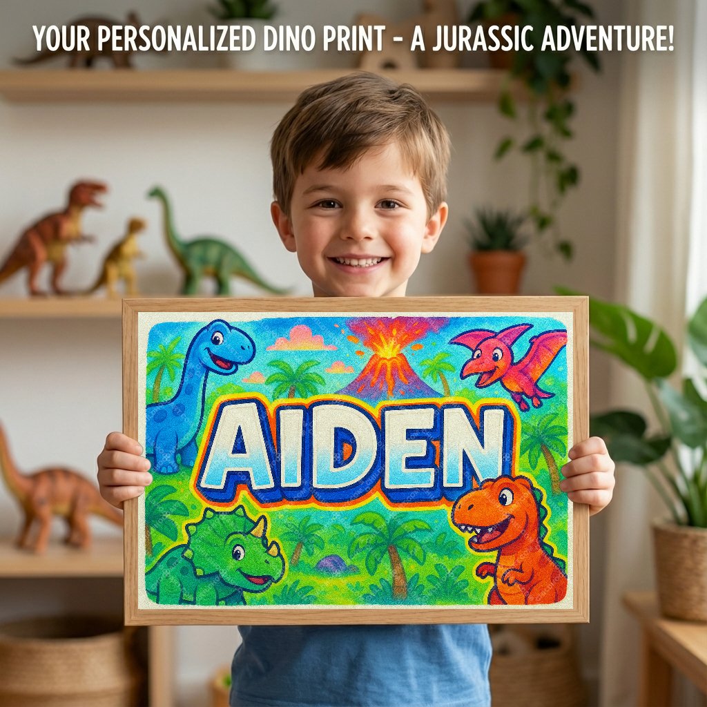 Personalized name art for Aiden