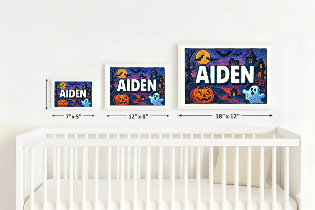 Personalized name art for Aiden