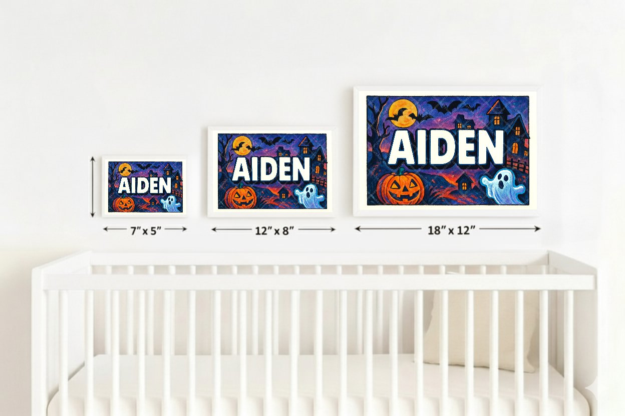 Personalized name art for Aiden