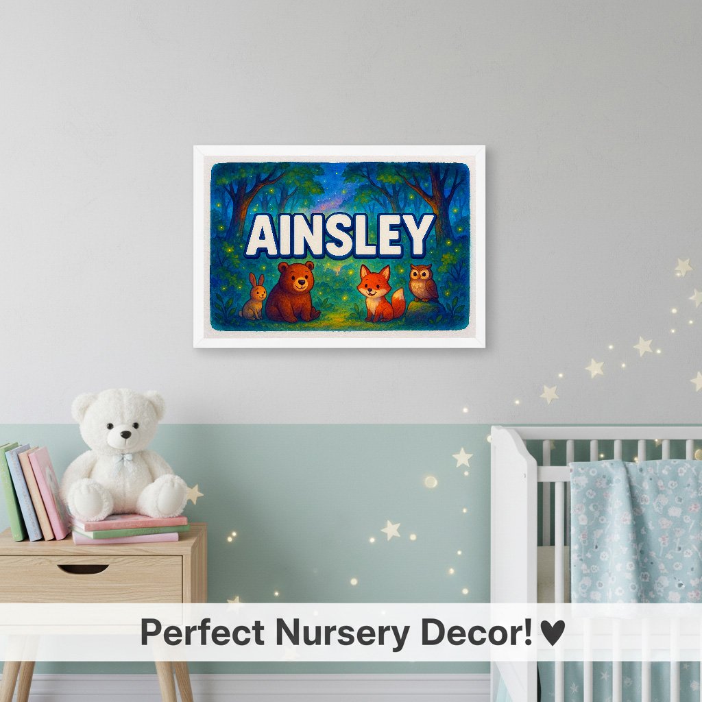 Personalized name art for Ainsley