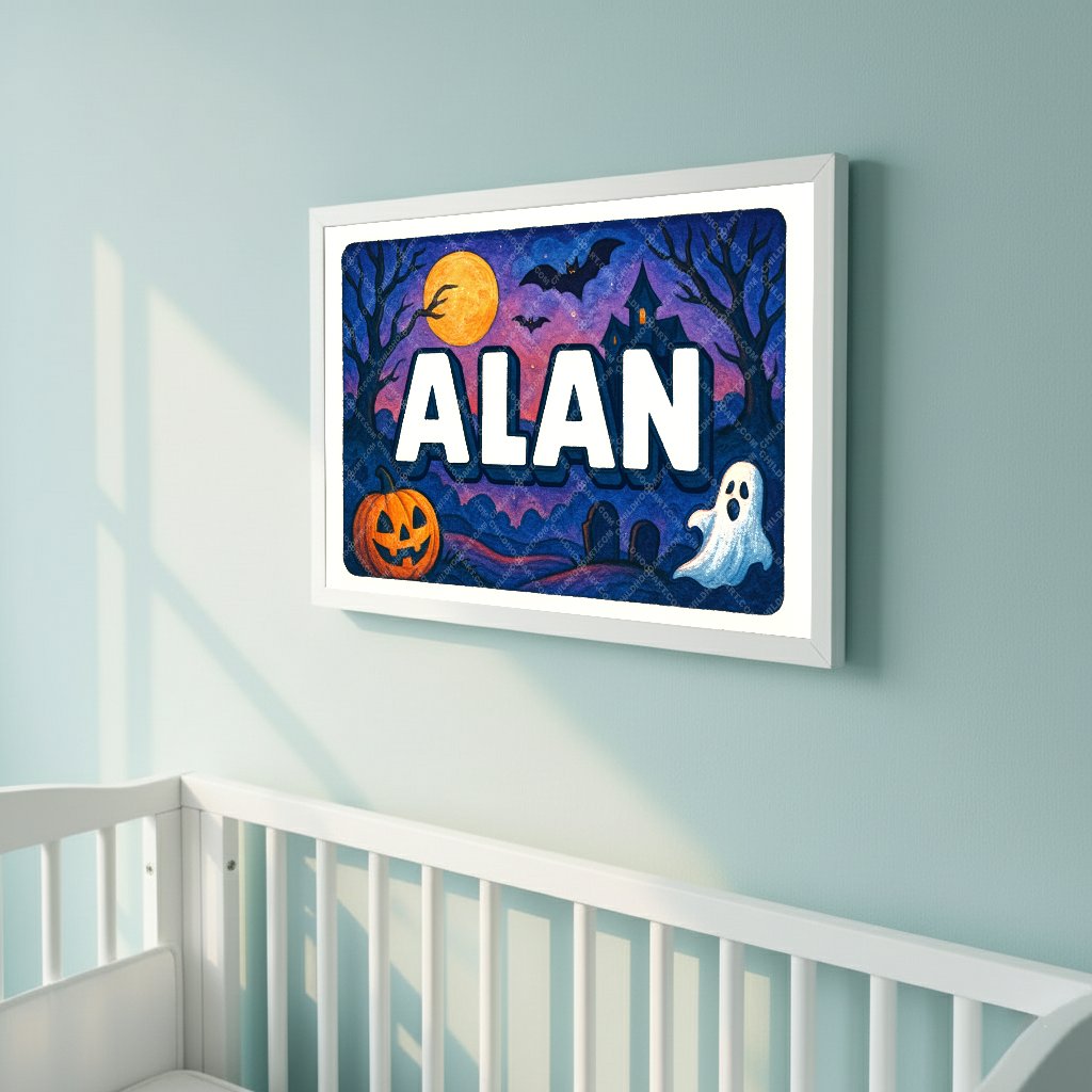 Personalized name art for Alan