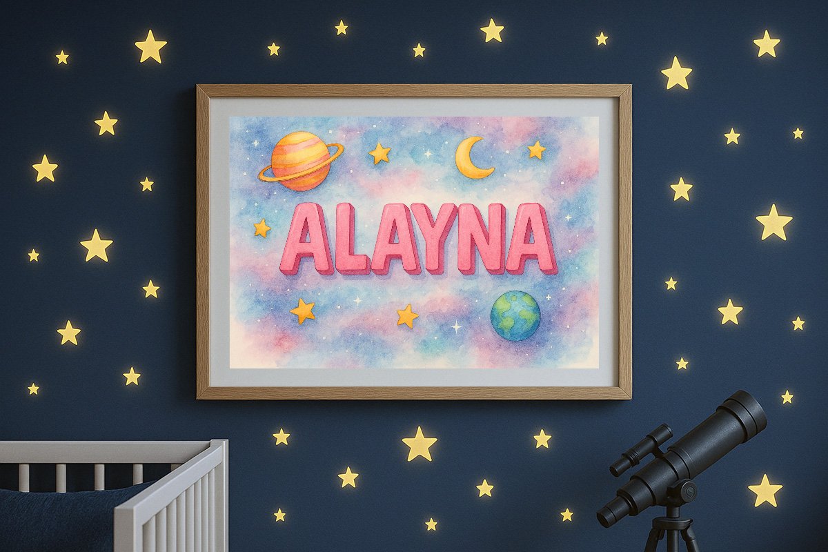 Alayna Personalized Outer Space Art 04