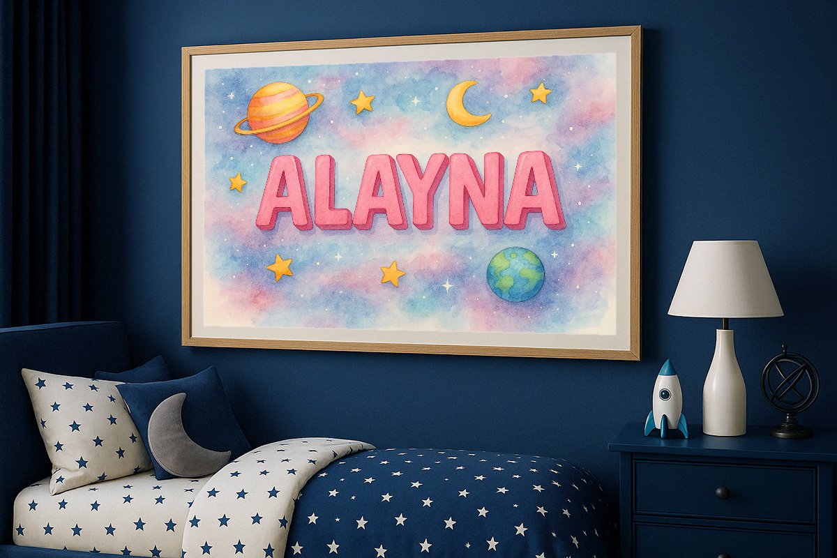 Alayna Personalized Outer Space Art 04