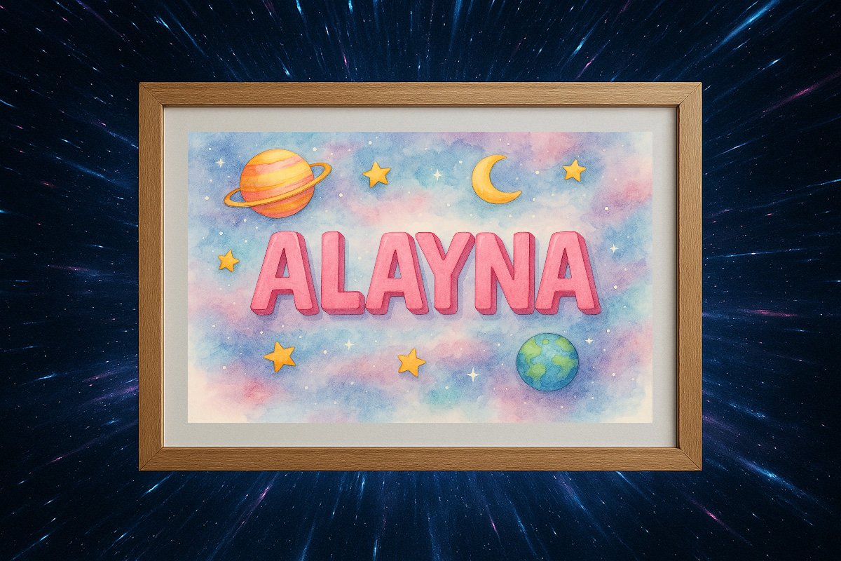 Alayna Personalized Outer Space Art 04