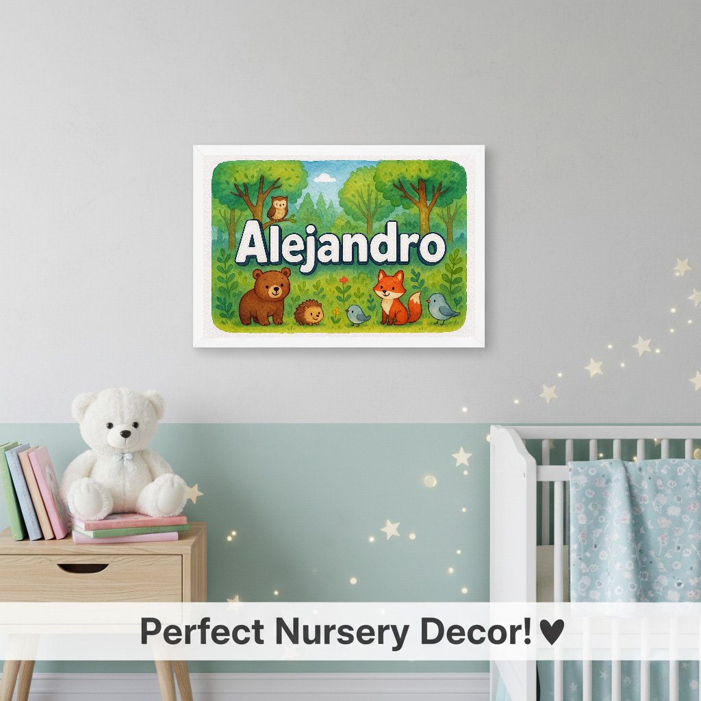 Personalized name art for Alejandro