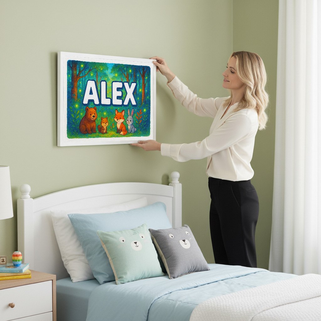 Personalized name art for Alex
