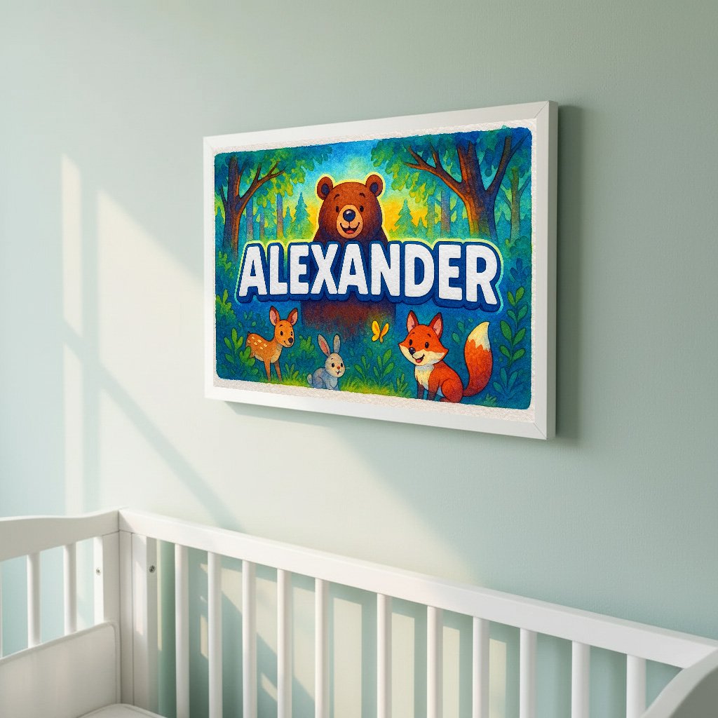 Personalized name art for Alexander