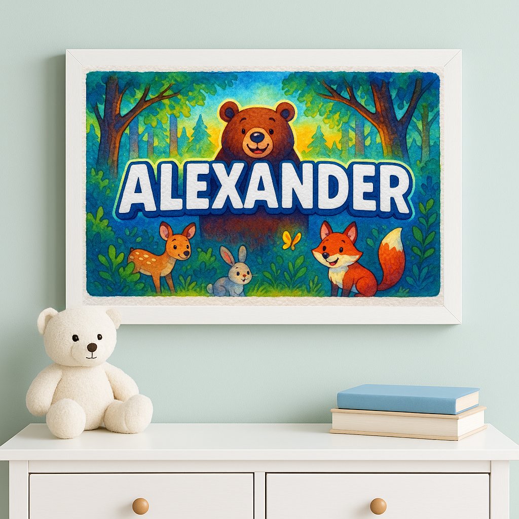 Personalized name art for Alexander