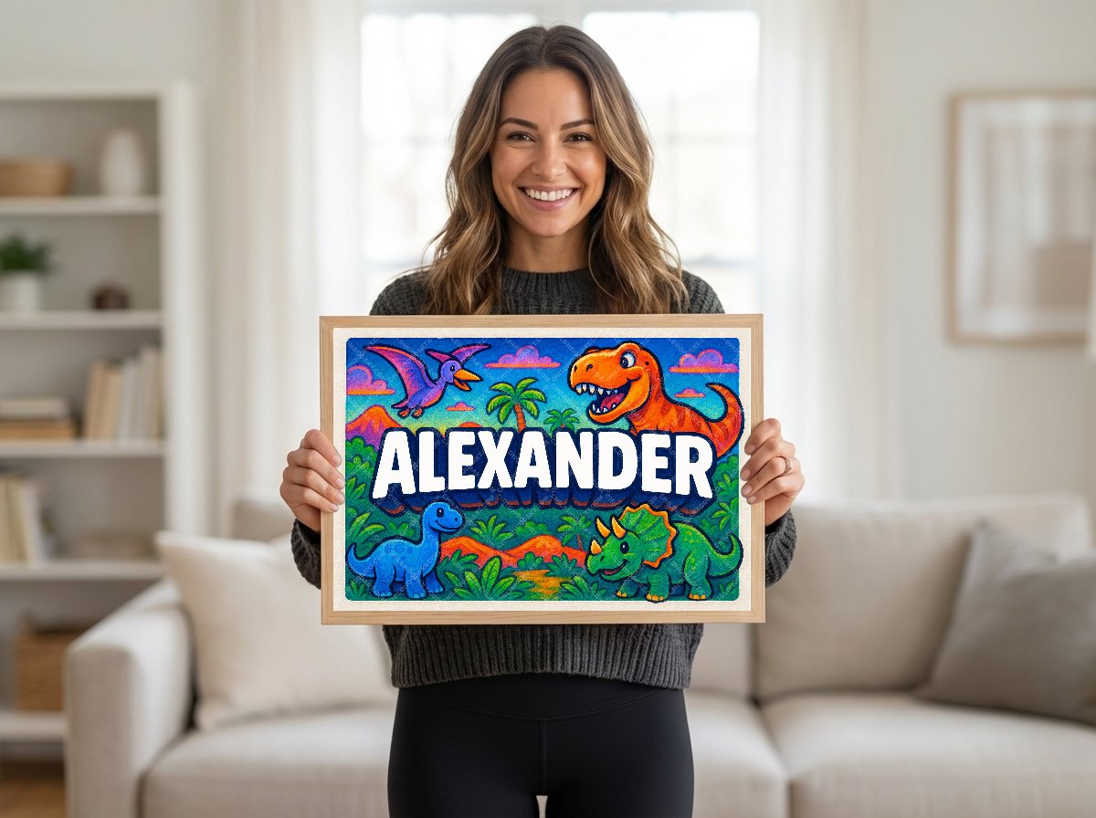 Personalized name art for Alexander