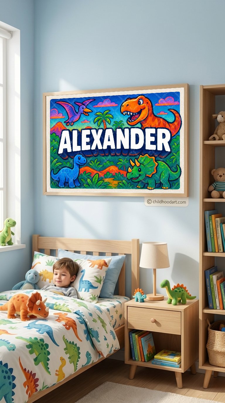 Personalized name art for Alexander