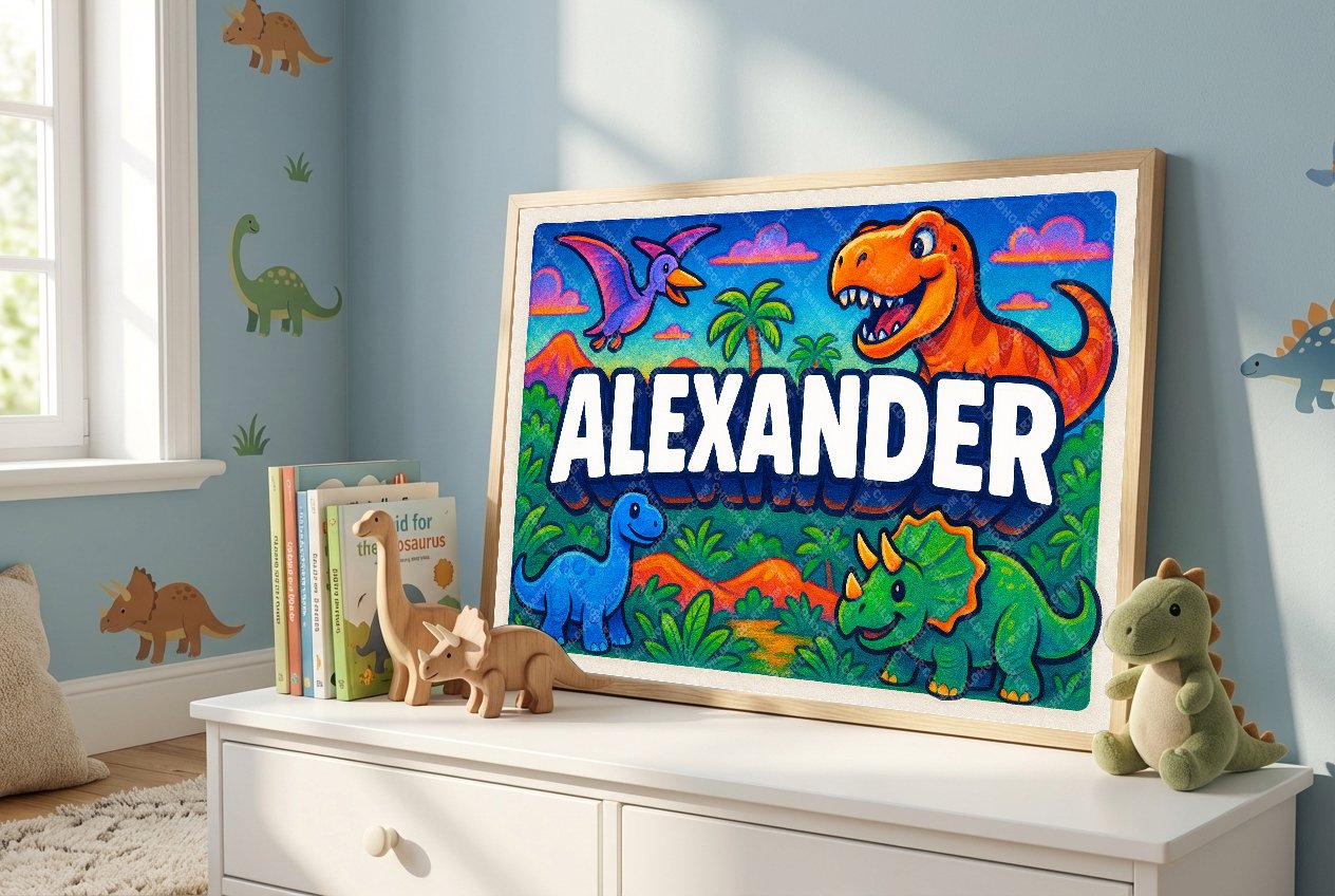 Personalized name art for Alexander