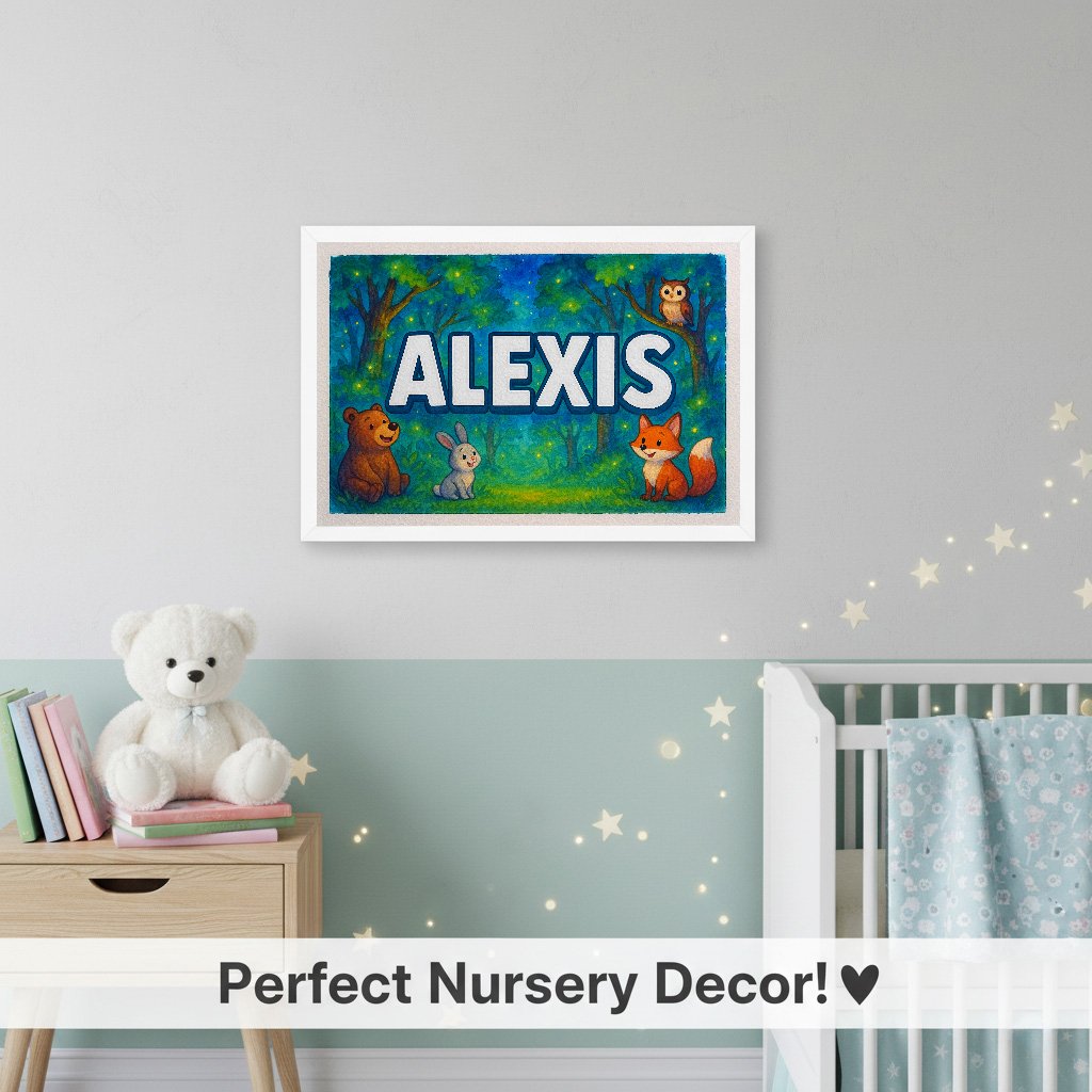 Personalized name art for Alexis