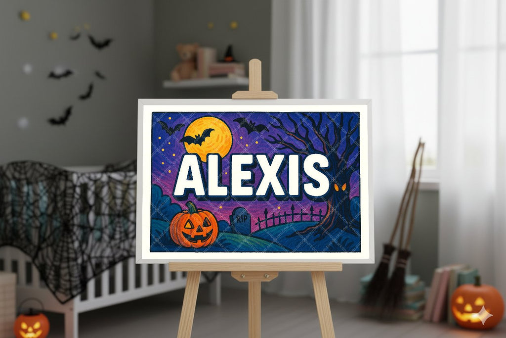 Personalized name art for Alexis