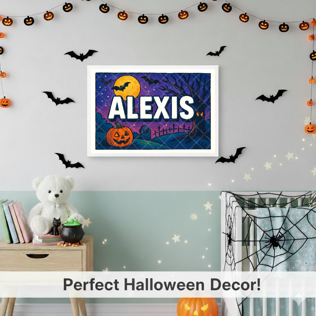 Personalized name art for Alexis
