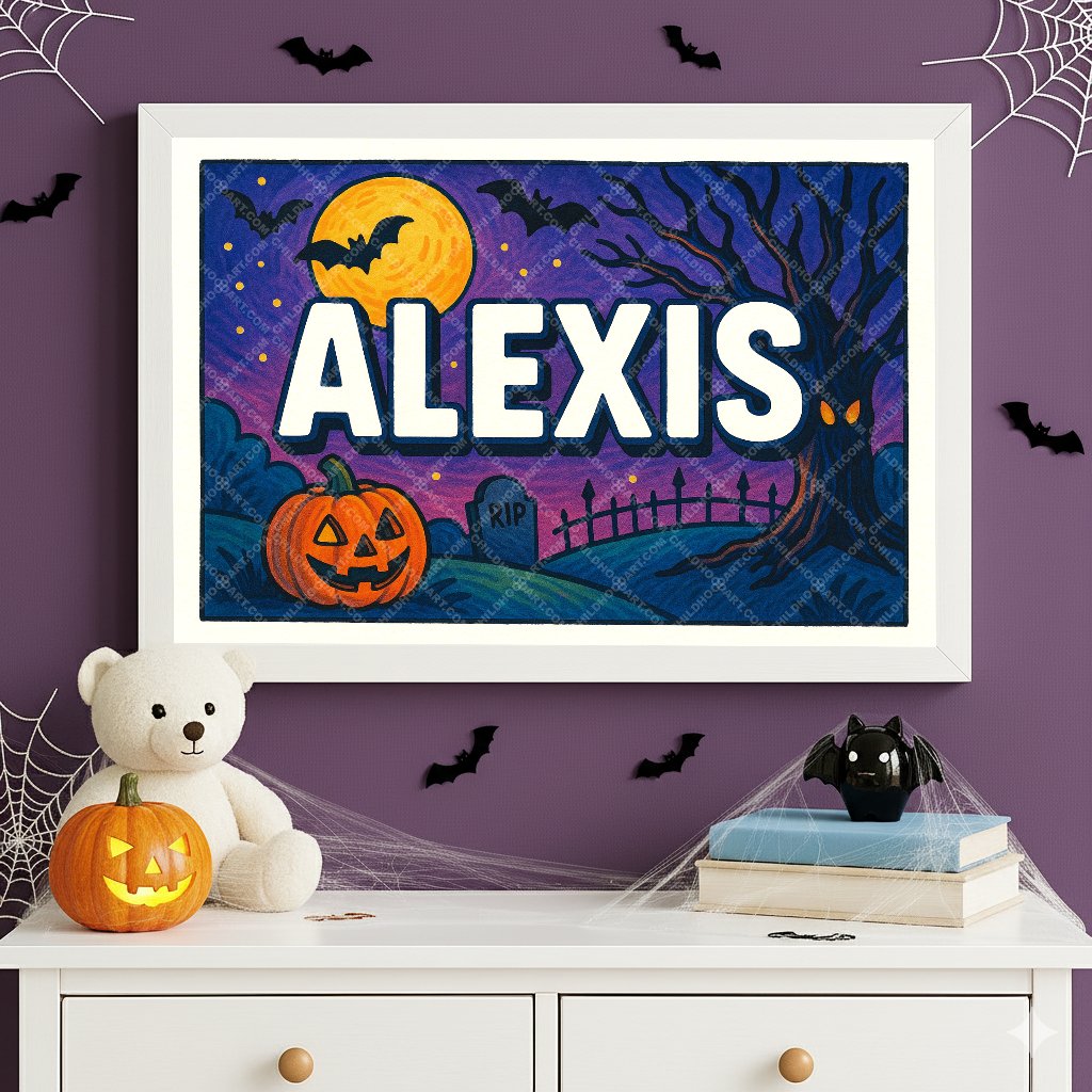 Personalized name art for Alexis