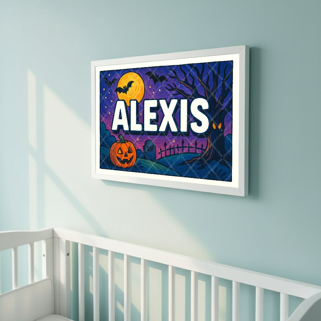Personalized name art for Alexis