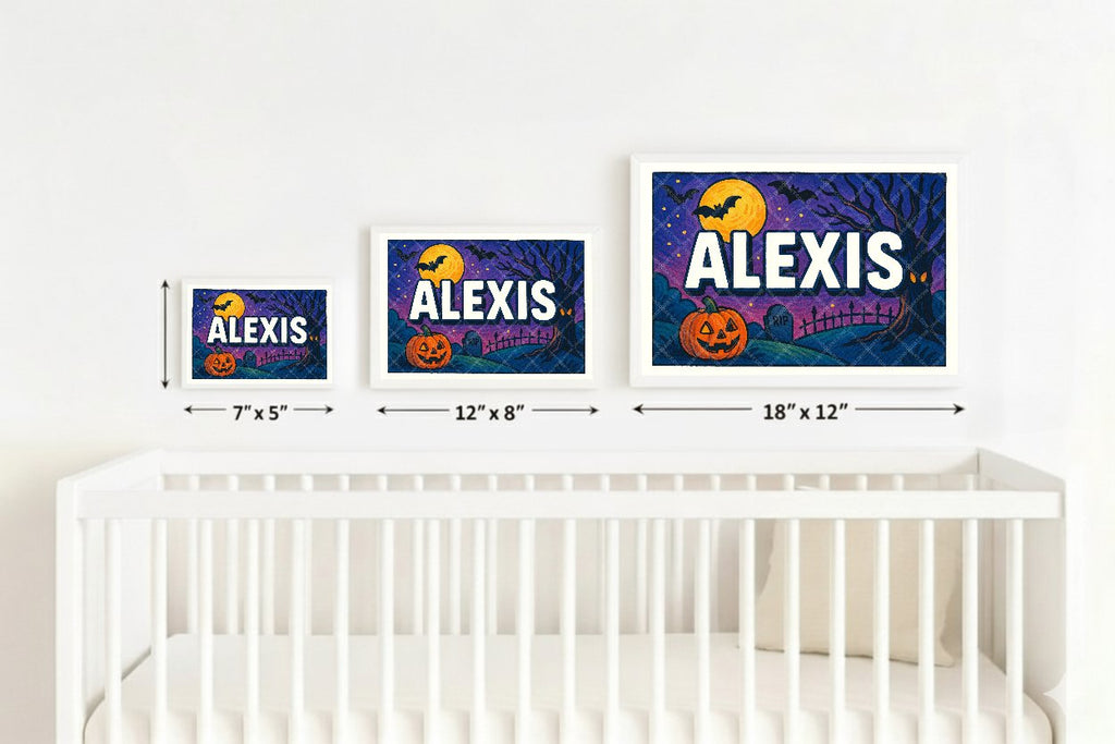 Personalized name art for Alexis