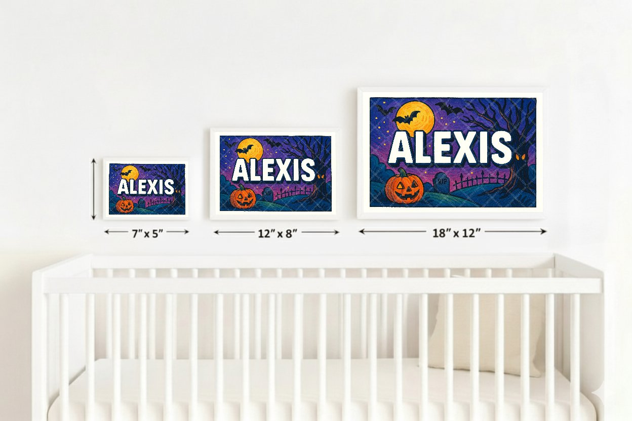 Personalized name art for Alexis