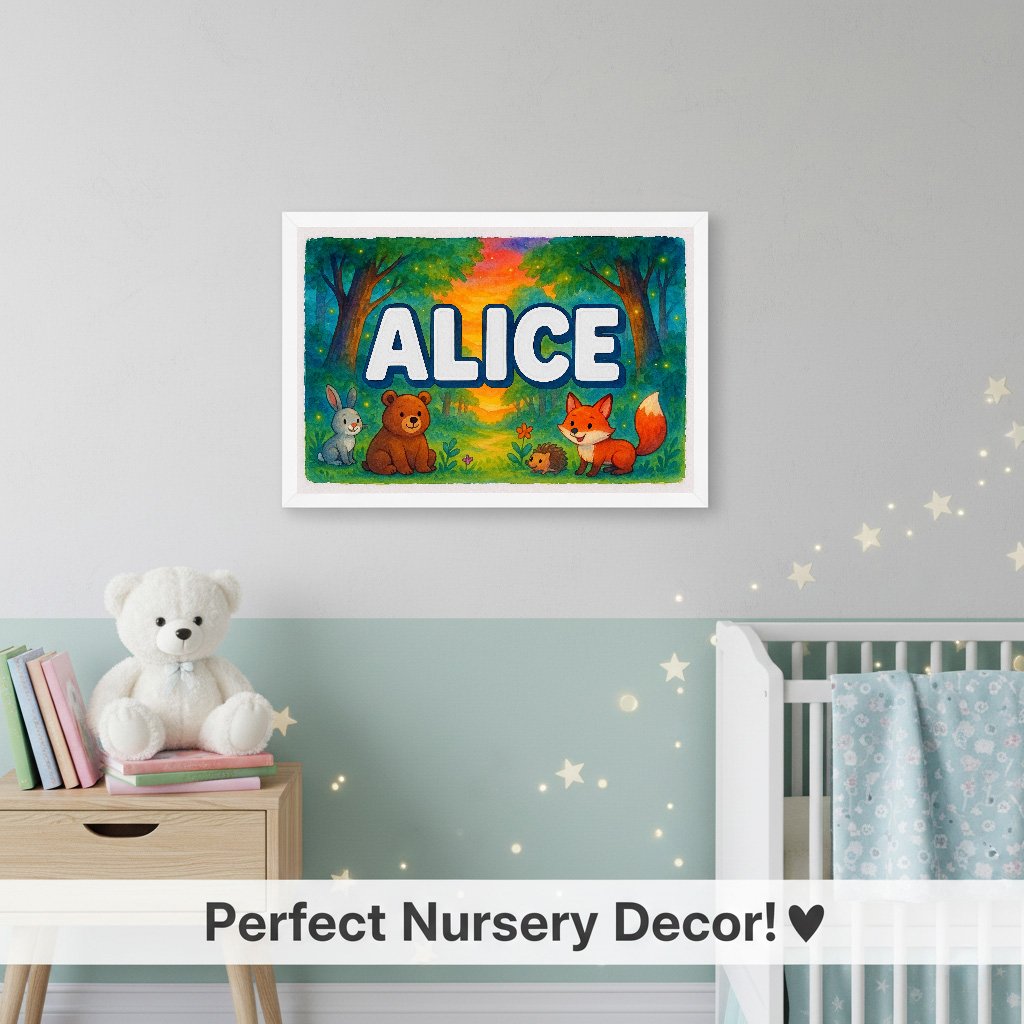 Personalized name art for Alice