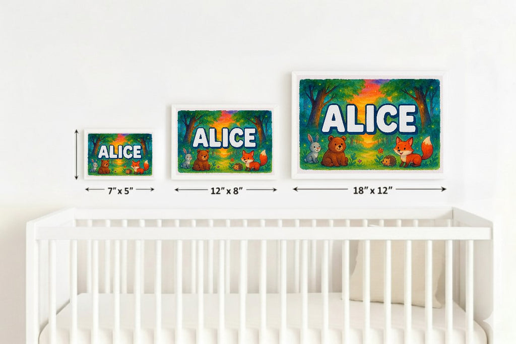 Personalized name art for Alice
