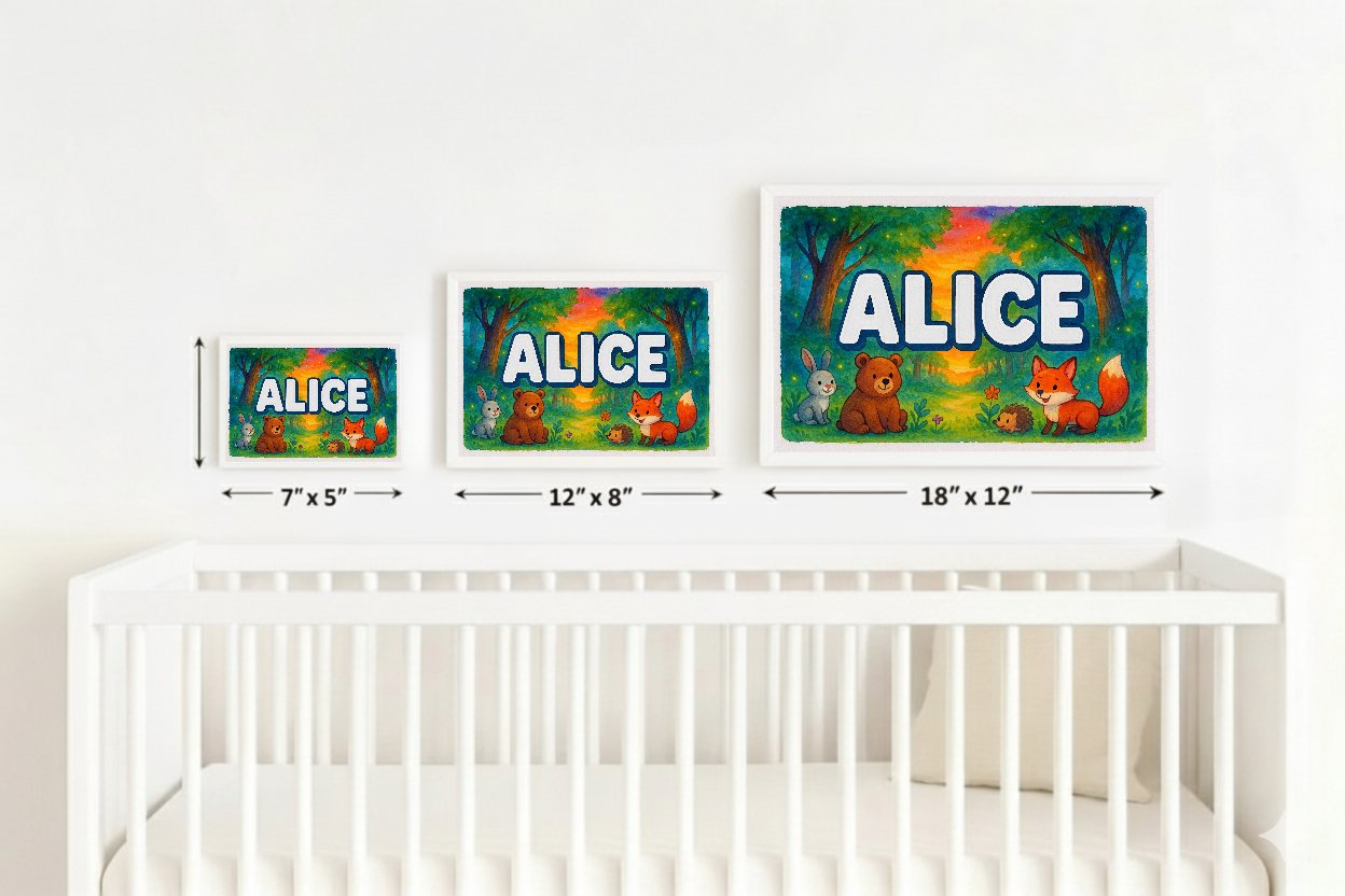 Personalized name art for Alice