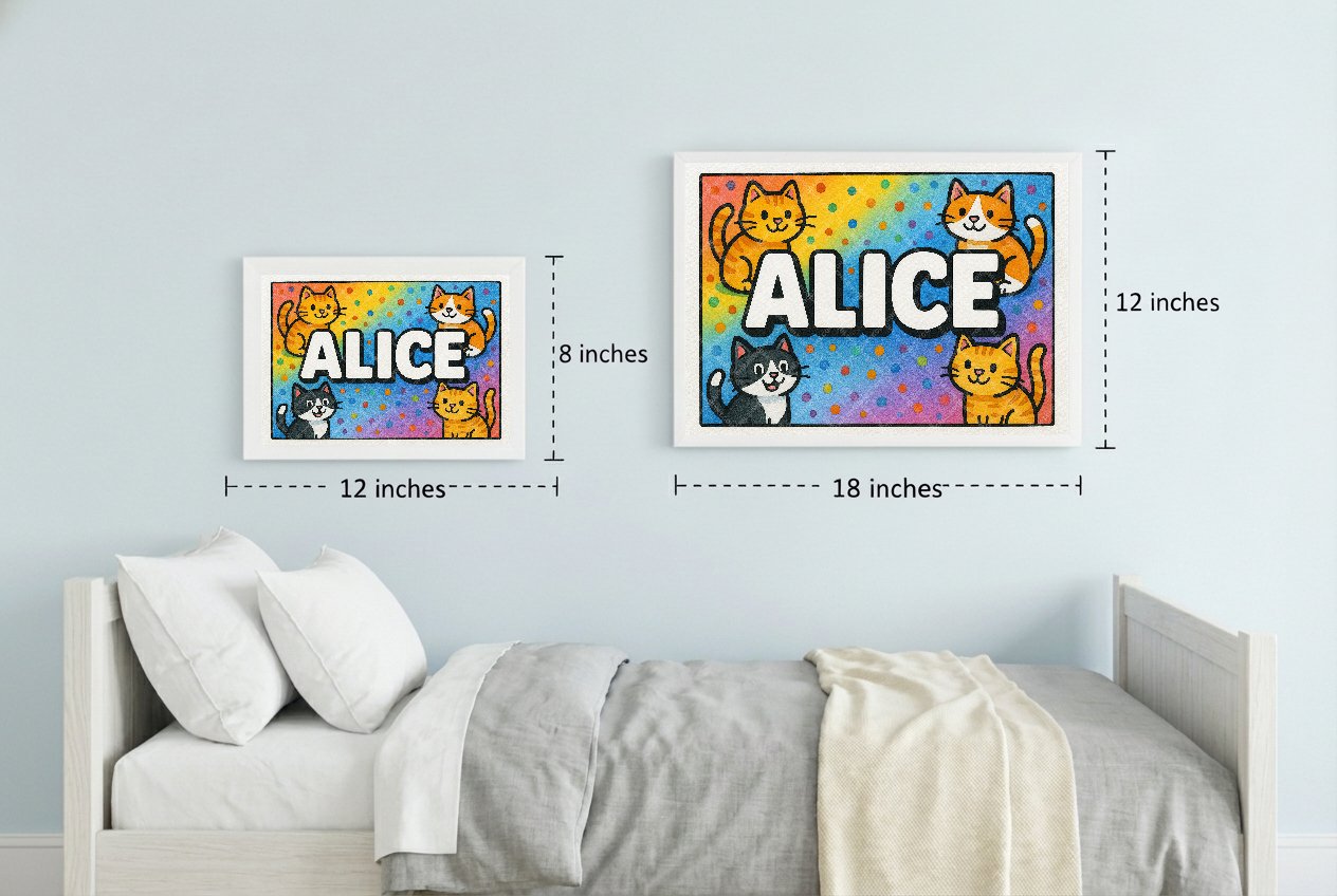 Personalized name art for Alice